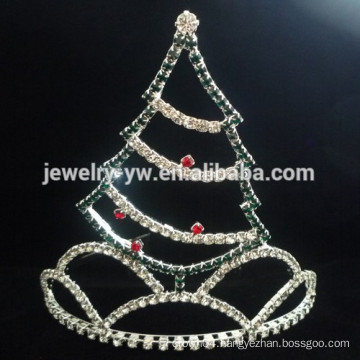 fashion metal full crystal christmas tree headband